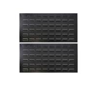 Panneau mural pour outils - BOTLE - Lot de 2 - Métallique - 595 x 300 mm - Noir