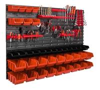 Panneau mural pour outils - BOTLE - V2 - 115 x 78 cm - 39 pièces - Orange et Noire