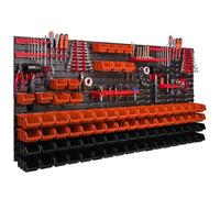 Panneau mural pour outils - BOTLE - XL V7 - 173 x 78 cm - 81 pièces - Orange et Noir