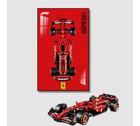 Panneau mural pour voiture Lego Technic 42207 Ferrari SF-24 F1 voiture ou adulte, cadeau pour les amateurs de support mural de voiture Lego, compatible avec Lego, support mural, uniquement (B)