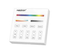 Panneau mural Tactile sans Fil RGB RGBW RGBCCT 4 zones Blanc FUTB4