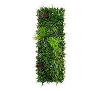 Panneau Mural Végétal Artificiel 50cm x 150 cm Alina Feuillage Fleur Verdure Carreau Intérieur Extérieur Résistant Aux Intempéries & UV Privée Décor Jardin Maison Fermoirs Fixations INCLUSES