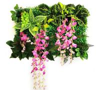 Panneau mural végétal artificiel avec gazon, Mur végétal artificiel 40 x 60 cm, panneau mural de fond en plastique for jardin(16)