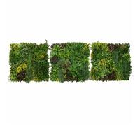 Panneau Mural Végétal - Cassia - 1x1m - Décor Jardin - Feuillage Artificiel - Neuf