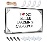 Panneau mural vintage avec inscription « Haves I Love My Little Darling Cavapoo » - Facile à accrocher - 30 x 40 cm