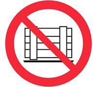 Panneau Ne pas déposer ni entreposer - Rigide Ø300mm - 4030098