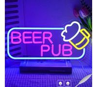 Panneau néon à DEL pour décoration murale, à intensité variable, alimenté par USB, pour bar, magasin, café, pub, fête en boîte de nuit