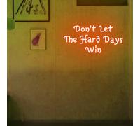 Panneau néon « Don't Let the Hard Days Win » à intensité variable pour décoration murale, salle de sport