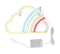 Panneau néon LED décoratif à haute luminosité, alimenté par batterie, alimenté par USB, pour chambre à coucher