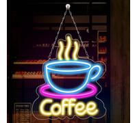 Panneau Néon LED Néon, Café Néons Enseignes, Signe Néo À LED Lampes Enseigne Lumineuse Au Néo Light Sign Enseignes Lumineuses Pour Café, Bar, Club, Restaurant