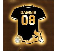 Panneau néon LED personnalisé en jersey de basket-ball, décoration murale, alimentation USB, interrupteur à intensité variable, pour chambre à coucher, sportif, fête, bar, Noël, anniversaire(CC)