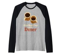 Panneau néon Midnight Diner Coffee Pancakes Highway Cadeau Manche Raglan