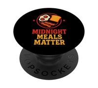 Panneau néon Midnight Diner Coffee Pancakes Highway Cadeau PopSockets PopGrip Adhésif