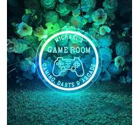 Panneau néon personnalisé de jeu rétro pour arcade - Feux néon LED personnalisés pour adolescents et garçons - Feux néon ajustables pour décoration murale de chambre de jeu, centre de couloir