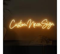 Panneau néon personnalisé, LED à intensité variable, convient pour mariage, famille, anniversaire, bar, fête, éclairage de nuit et logo d'entreprise, nom de cadeau