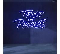 Panneau néon Trust The Process, décoration murale LED inspirante