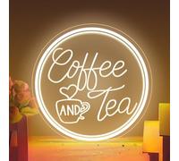 Panneau néon USB LED pour café et thé - Ouverture de la boutique - Décoration de café - Chocolat chaud