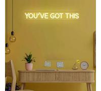 Panneau néon « You 've Got This » avec citations de motivation, applique murale inspirante, panneau LED de motivation, décoration murale de bureau, applique murale de dortoir