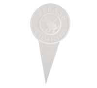 Panneau « No Dog Poop » - « Please Be Respectful » - Double face - Panneau de cour avec piquet - Protection UV - Panneau de cour avec piquet - Keep Off The Grass - Pour une utilisation en extérieur