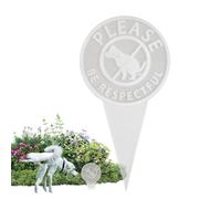 Panneau « No Peeing Dog » pour cour | Panneau double face avec piquets Be Respectful Yard - Acrylique résistant aux intempéries pour empêcher les chiens de faire ou d'uriner - Panneaux « No Dog