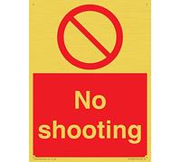 Panneau « No shooting » - 150 x 200 mm - A5P