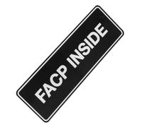 Panneau Noir D'urgence Acrylique D'alarme Incendie pour Bâtiments | Signalétique Visible, Lettrage Net, Communication Claire des Consignes, Usage en Espaces Publics et Situations D'urgence