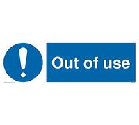 Panneau obligatoire « Out of use » - 300 x 100 mm - L31