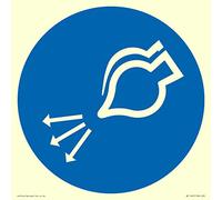 Panneau obligatoire : Start air supply in launch sequence - 200 x 200 mm - S20
