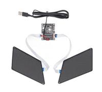 Panneau oculaire LED résolution 48 x 96 BT contrôlé par application alimenté par USB pour sac à dos, fête, affichage personnalisable éblouissant, matériau PCB 2,76 x 4,33 pouces
