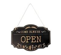 Panneau ouvert et fermé - Panneau ouvert pour entreprise, panneau à suspendre double face pour les heures d'ouverture | Indicateur en bois durable pour espaces commerciaux, bureaux, magasins, magasins