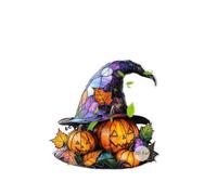 Panneau Panneau Suspendu En Acrylique Style Gothique Chapeau De Sorcière D'Halloween