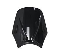 Panneau Pare-Brise Moto pour Zontes pour GK-125 pour GK-125X pour GK-155 Pare-Brise Moto Pare-Brise Visière Double Écran À Bulles Pare-Brise Moto(Le Noir)
