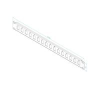 STALFLEX Panneau de Brassage pour Armoire Réseau - 24 Ports - Modulaire - Panneau de Brassage 1U 19 Pouces - pour modules Keystone - Montage en Baie de Serveur - Rack