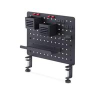 Clamp-on pegboard desktop organizer