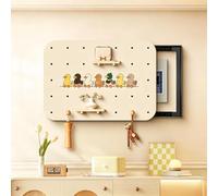 Panneau Perforé Cache Compteur Électrique Déco Murale Mignon | Dissimule Compteur Électrique, Rail Silencieux, Panneau Perforé avec Animaux pour Salon et Maison