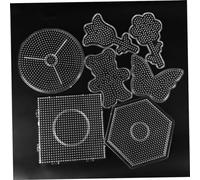 Panneau perforé de perles Hama de 5mm, outil perles, modèle Puzzle Tangram éducatif, Kit jouets pour enfants