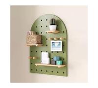 Panneau perforé en bois pour l'organisation et le rangement mural - Idéal pour chambre, bureau, salle de bain