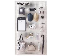 Panneau Perforé En Métal, Montage Mural Afficher Le Panneau Perforé, Organisateur Mural Panneau Perforé Avec 10 Crochets Pour Garage Entrepôt Atelier Salle D'artisanat Cuisine ( Color : White , Size :