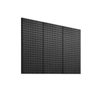 Panneau Perforé Mural-VEVOR-609,6x304,8 mm-Organiseur Garage en Métal Robuste avec 3 Panneaux Perforés, Accessoires-Noir