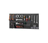 Panneau Perforé Mural 60,96x30,48cm En Métal Robuste Avec Accessoires 4 Pièces