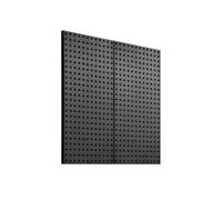 VEVOR Panneau Perforé Mural 609,6x304,8 mm Organiseur Garage en Métal Robuste avec 2 Panneaux Perforés, Kit Rangement d'Outils pour Bureau, Salle d'Artisanat, Cuisine, Maison, Entrepôt, Magasin, Noir