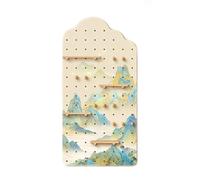 Panneau Perforé Mural, Kit De Rangement En Bois, Panneau De Rangement Modulaire Pour Bureau À Domicile (combinables)(Natural-e,80x160 cm)