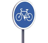 Panneau permanent B22a 850 c1 piste ou bande obligat. pour les cycles sans side-car ou remorque TALIAPLAST - 522826