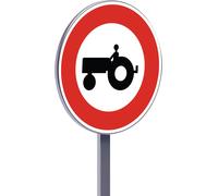 Panneau permanent B9d 450 c2 accès interdit aux véhicules agricoles à moteur TALIAPLAST - 522658