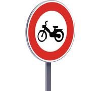Panneau permanent B9g 450 c2 accès interdit aux cyclomoteurs TALIAPLAST - 522661