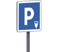 Panneau permanent C1c 500x500 c1 lieu aménagé pour le stationnement payant TALIAPLAST - 528102