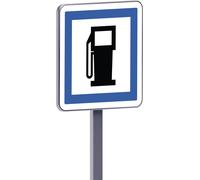 Panneau permanent Ce15a 500x500 c2 poste de distribution de carburant 7 sur 7 et 24 sur25 TALIAPLAST - 528369