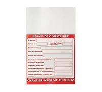 Panneau permis de construire 1200X800mm - 4300221