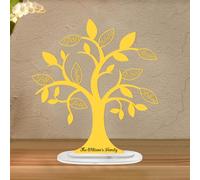 Panneau personnalisé en acrylique avec arbre généalogique de 1 à 15 noms - Décoration d'intérieur, anniversaire, fête des mères, fête des pères, Noël pour maman, grand-mère, papa, grand-père (style 4
