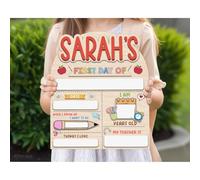 Panneau personnalisé pour le premier et le dernier jour d'école, fournitures scolaires en bois personnalisées, plaques réutilisables pour photos, maternelle préscolaire, 1ère année, enfants garçons et